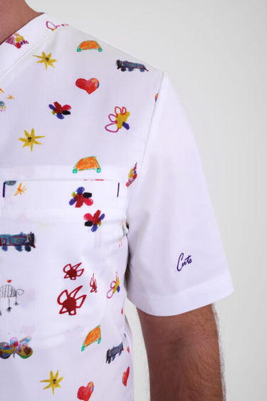Medicinska Bluza Muška Print - FLEX M3_2