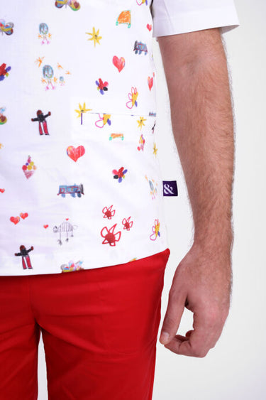 Medicinska Bluza Muška Print - FLEX M3_3