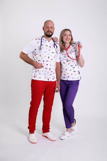 Medicinska Bluza Muška Print - FLEX M3_4
