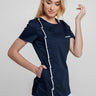 Medicinska Bluza Ženska Tamno Plava - CLASSIC B9_1
