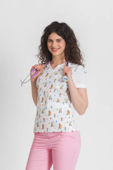 Medicinska Bluza Ženska Print Cirkus - FLEX B3