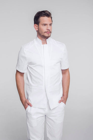 Medicinska Bluza Muška Bijela - CLASSIC M2