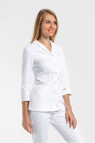 Medicinska Bluza Ženska Bijela - Trofrtaljni Rukav - CLASSIC B14