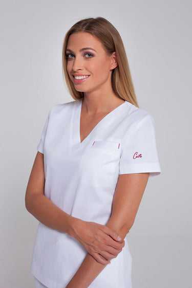 Medicinska Bluza Ženska Bijela - CLASSIC B3