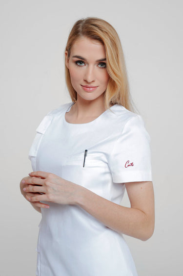 Medicinska Bluza Ženska Bijela - CLASSIC B9