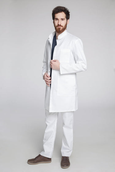 Medicinski Mantil Muški Bijeli - CLASSIC M4