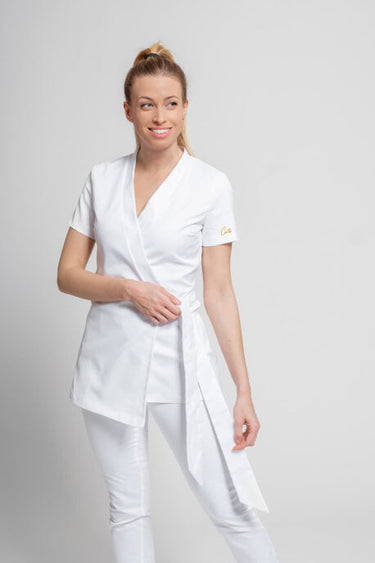 Medicinska Bluza Ženska Bijela - WELLNESS WK1