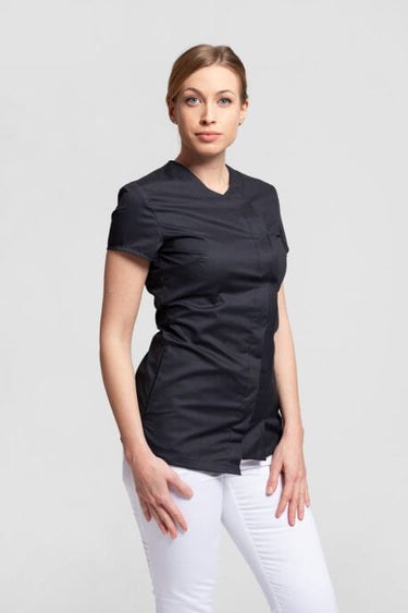 Medicinska Bluza Ženska Crna - WELLNESS WB2