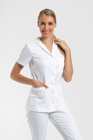 Medicinska Bluza Ženska Bijela - CLASSIC B14