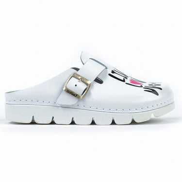 Klompe Ženske Bijele Love - Dr. Feet