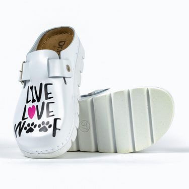 Klompe Ženske Bijele Love - Dr. Feet