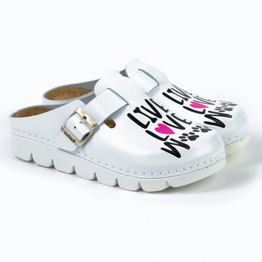 Klompe Ženske Bijele Love - Dr. Feet