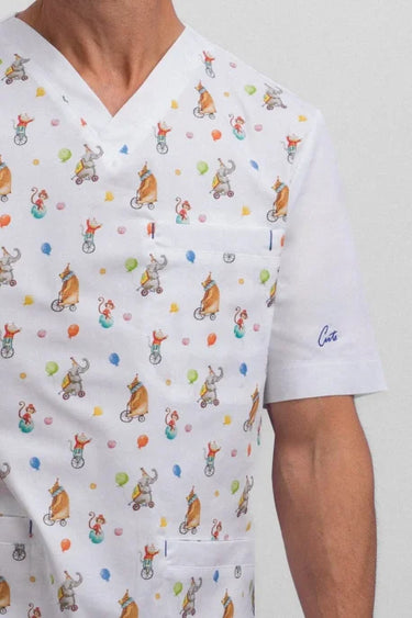 Medicinska Bluza Muška Print Cirkus - FLEX M3