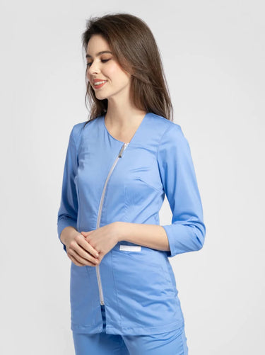 Medicinska Bluza Ženska Svijetlo Plava - Trofrtaljni Rukav - FLEX B15